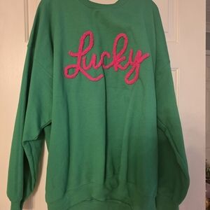 Green Lucky Sweater